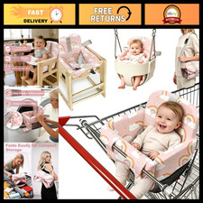 Padded Baby Shopping Cart Cover  High Chair Protector - Soft, Easy Clean, Trave