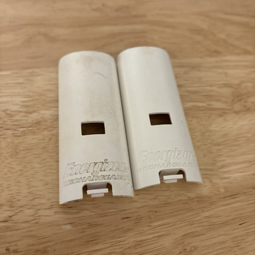 Lot Of 2 Energizer White Nintendo Wii Battery Covers