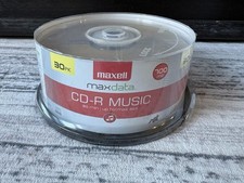 Maxell CD-R Blank Media 30 Pack Spindle Audio Music 32x 80 Minute 700MB Player