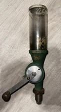 RCBS Uniflow Powder Measure  With Cap & Wooden Handle Knob Vintage Cracked!