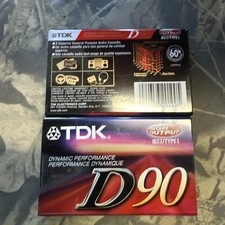 TDK D90 Standard Audio Cassette A00808-20