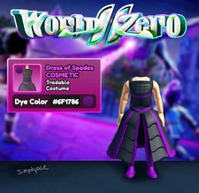 World Zero Costume - Dress of Spades #6F1786 (Dark Purple)