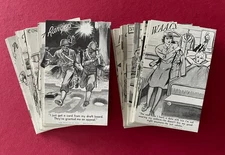 Free Shipping - 1943/44 Exhibit Cards - Army & Navy - Complete Set of 32 -Type 2