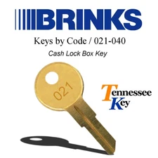 Brinks / Honeywell / First Alert Lock Box Safe Keys  / Codes 021-040