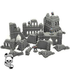 Blackthorn Gothic Ruined City Pack Set Grimdark 28mm Wargaming Scatter Terrain