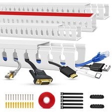 Cable Duct Management Raceway Kit, 62.8" 4 x 15.7 Server Rack Cable Managem...