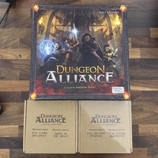 Dungeon Alliance & Champions & Adventure Pack Expansions Quixotic G Board Game