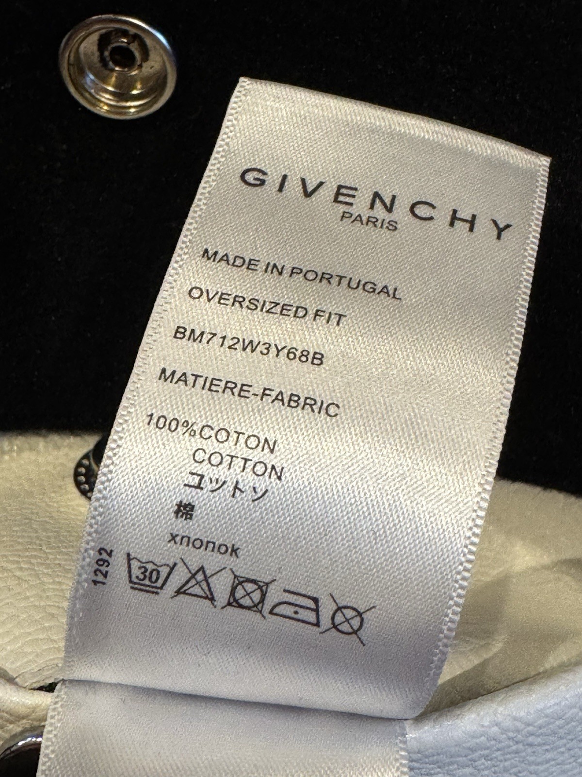 Authentic Givenchy Wool Leather VarsityBomber Jac… - image 14