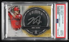 2021 Topps Five Star Silver Signatures Gold 5/10 Mike Trout PSA 8 Auto 6fs
