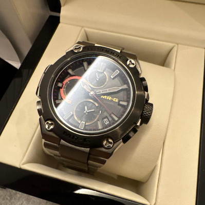 CASIO G-SHOCK MR-G MRG-B1000D-1AJR Titanium Solar Bluetooth Watch Box Papers