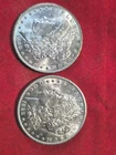 Lot Of 2 Unc 1888o Morgan Silver Dollars. 90%. Free Shipping. #E