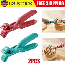 Hot Bowl Gripper Anti-Scalding Hot Plate Tongs Bowl Clips Kitchen Gadget Tools