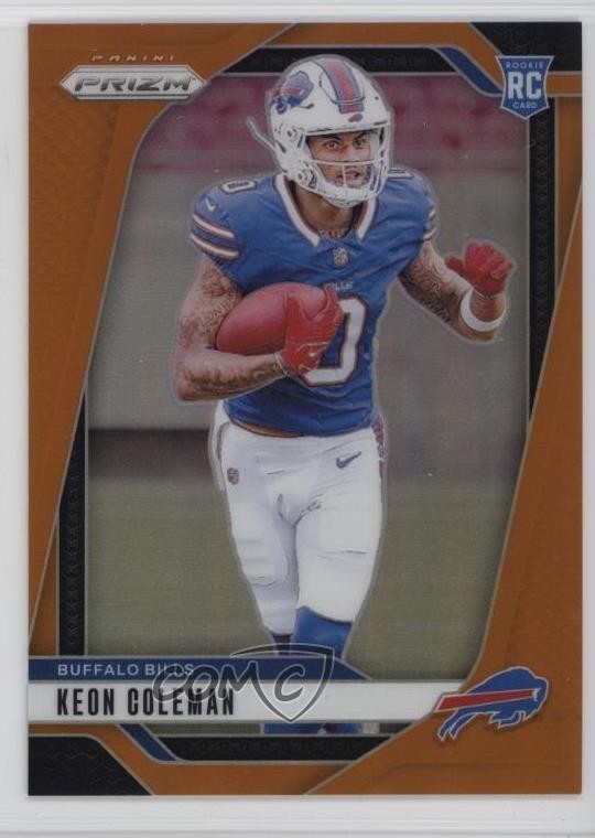 2024 Panini Prizm Rookies Orange Prizm 79/249 Keon Coleman #362 15vt