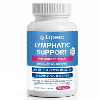 Support Lymphatic Drainage Capsules with Dandelion Burdock Cleavers Supports ...