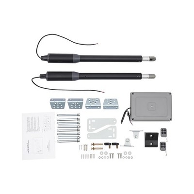Automatic Gate Opener Single/Dual Swing Gate Opener Kit up to 662lbs with Remote
