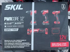 SKIL PWR CORE CB8368A-2 Combo 12V Brushless Power  5 Tool Kit