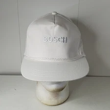 Bosch Tools White Embroidered Logo Hat Yupoong Vintage Men's Strapback Cap Rope