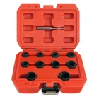 11pc Grip & Twist Sockets Locking Wheel Nut Removal Stud Extractor Rounded Bolts