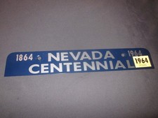 Vintage Nevada Centennial License Plate Topper 1864 1964