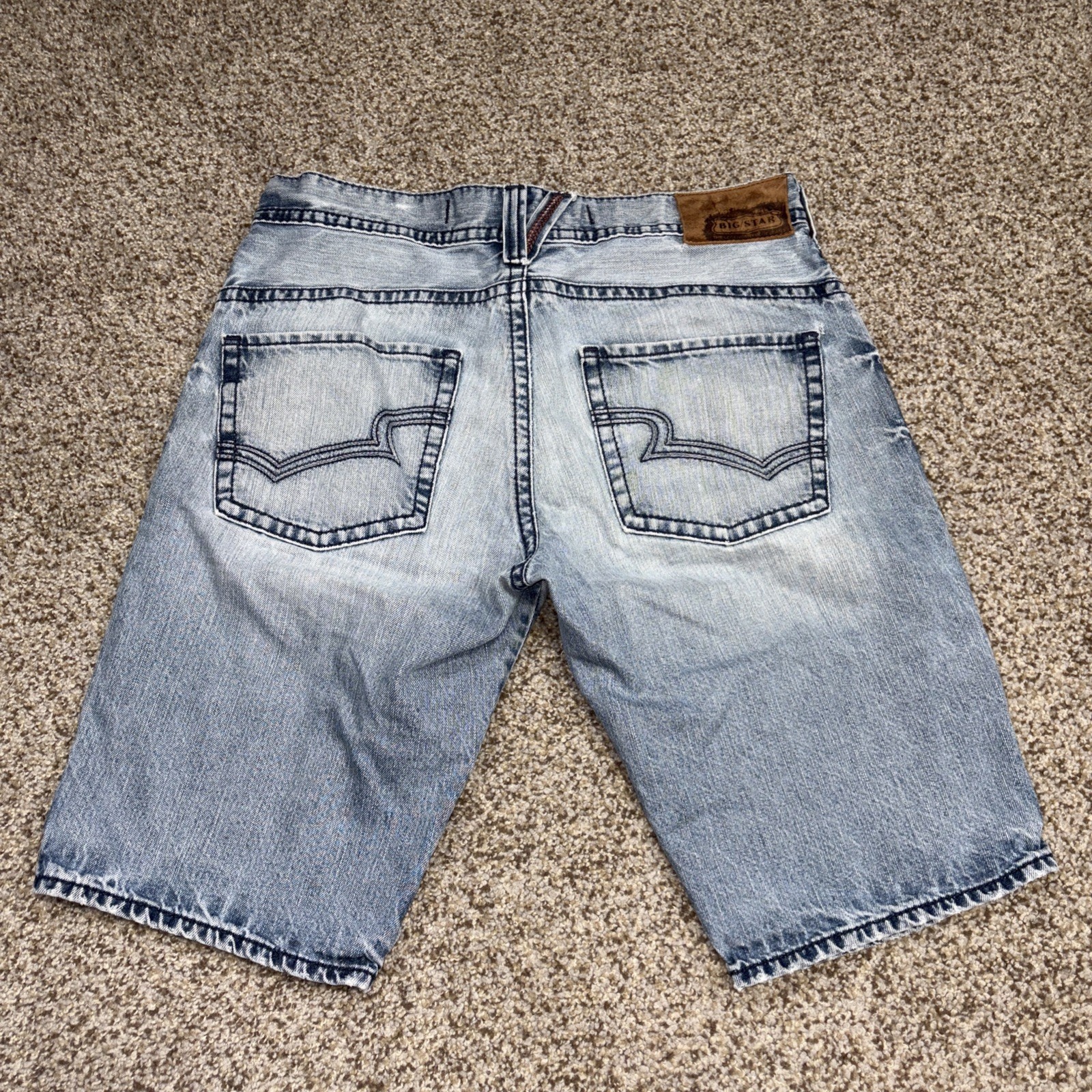Big Star Pioneer Boot Cutoff Jean Shorts Men’s 33x22 Distressed Read Description - View 15