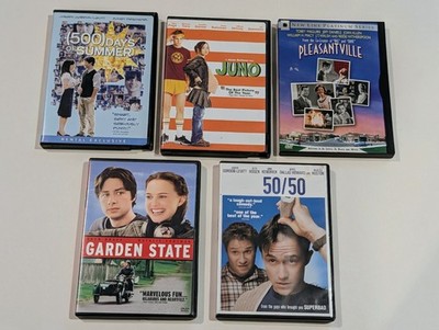 Lot Of 5 DVD Movies (500) Days of Summer Juno Pleasantville Garden State 50/50