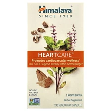 Himalaya HeartCare 240 Vegetarian Capsules Dairy-Free, Gluten-Free, GMP Quality