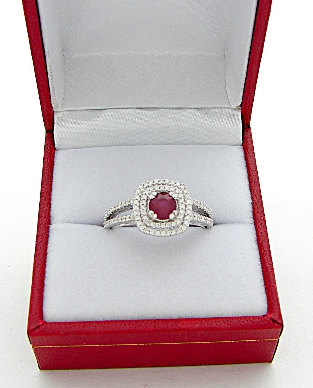 ALLISON KAUFMAN DIAMOND RUBY RING 18K - image 1