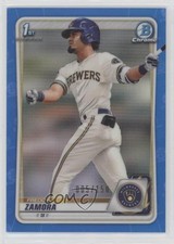 2020 Bowman Draft Chrome Blue Refractor 5/150 Freddy Zamora #BD-46 c7y