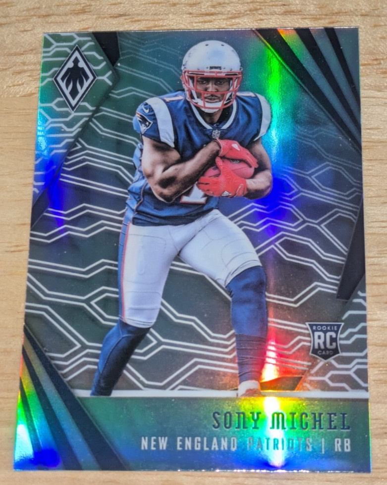 Sony Michel New England Patriots 2018 Panini Phoenix SILVER PRIZM ROOKIE #111