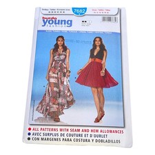 Burda Young 7682 Halter Dress 10 12 14 16 18 20 22 Pattern Marilyn Munroe Uncut
