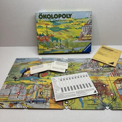 ÖKOPOLY Ravensburger Brettspiel Gesellschaftsspiel Kybernetik 1984 Selten TOP