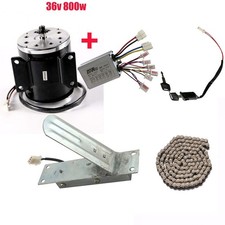 36V 800W Brush Electric Motor Controller Pedal Kit Go Kart E Bike Bicycle ATV