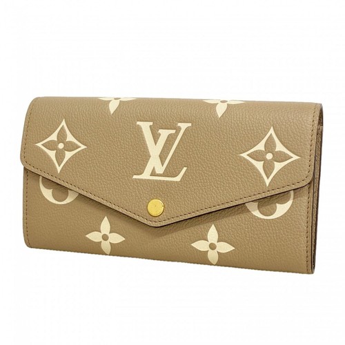 Louis Vuitton Long Wallet Monogram Empreinte Bicolor Portefeuille Sarah NM