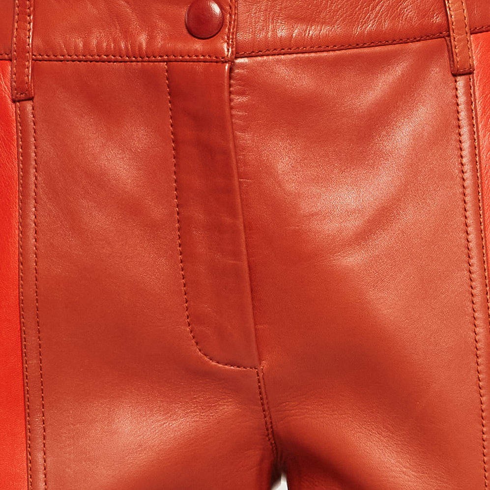 Givenchy Brown Patchwork Leather Pants M - image 3