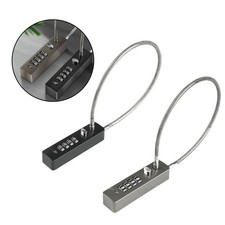 Combination Cable Lock with Flexible Steel for For bikes and Storage Units