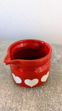 Wächtersbach Milchkännchen Rot Herzen Vintage Keramik Sahnegießer West Germany