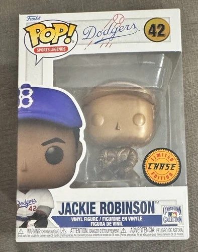 MLB Jackie Robinson Funko Pop Chase #42 Bronze w/protector