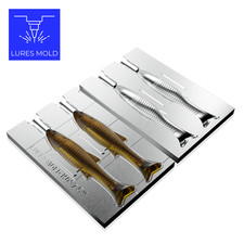 Bait DIY Fishing Mold Soft Plastisol Swimbait K037 5inch