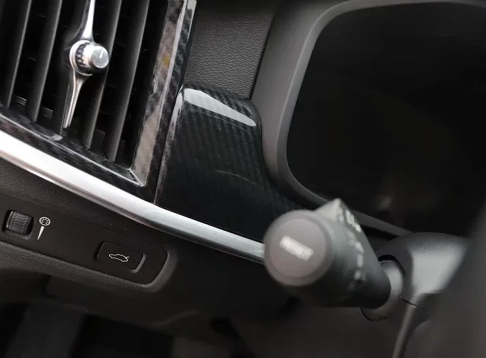 Kit de cubierta interior de coche de fibra de carbono negro 22 piezas para Volvo S90 2016-2021 Foto 4 de 4