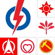 Singapore Political Flag 4X4FT People's Action Party NSP SDP First Party