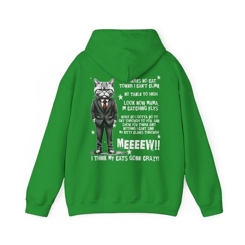 Silly Cat Melody Unisex Hoodie popular for Animal and Cat Lovers funny lyrics - Picture 21 of 40