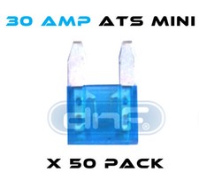 50 PACK 30 AMP ATS/ ATC MINI BLADE 12V AUTOMOBILE FUSE - FREE SAME DAY SHIPPING