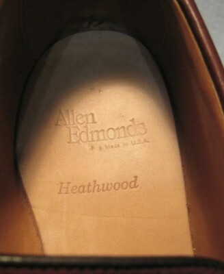 ALLEN EDMONDS Heathwood Brown Leather Horsebit Loafers Shoes Mens 9 Fast Ship Allen Edmonds HEATHWOOD Brown Leather Horsebit Loafer Shoes  main image 4