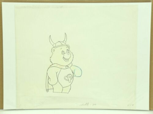 Care Bears Champ Care Bear Animation Production Pencil Art Drawing Sketch (14-29 - Picture 1 of 3