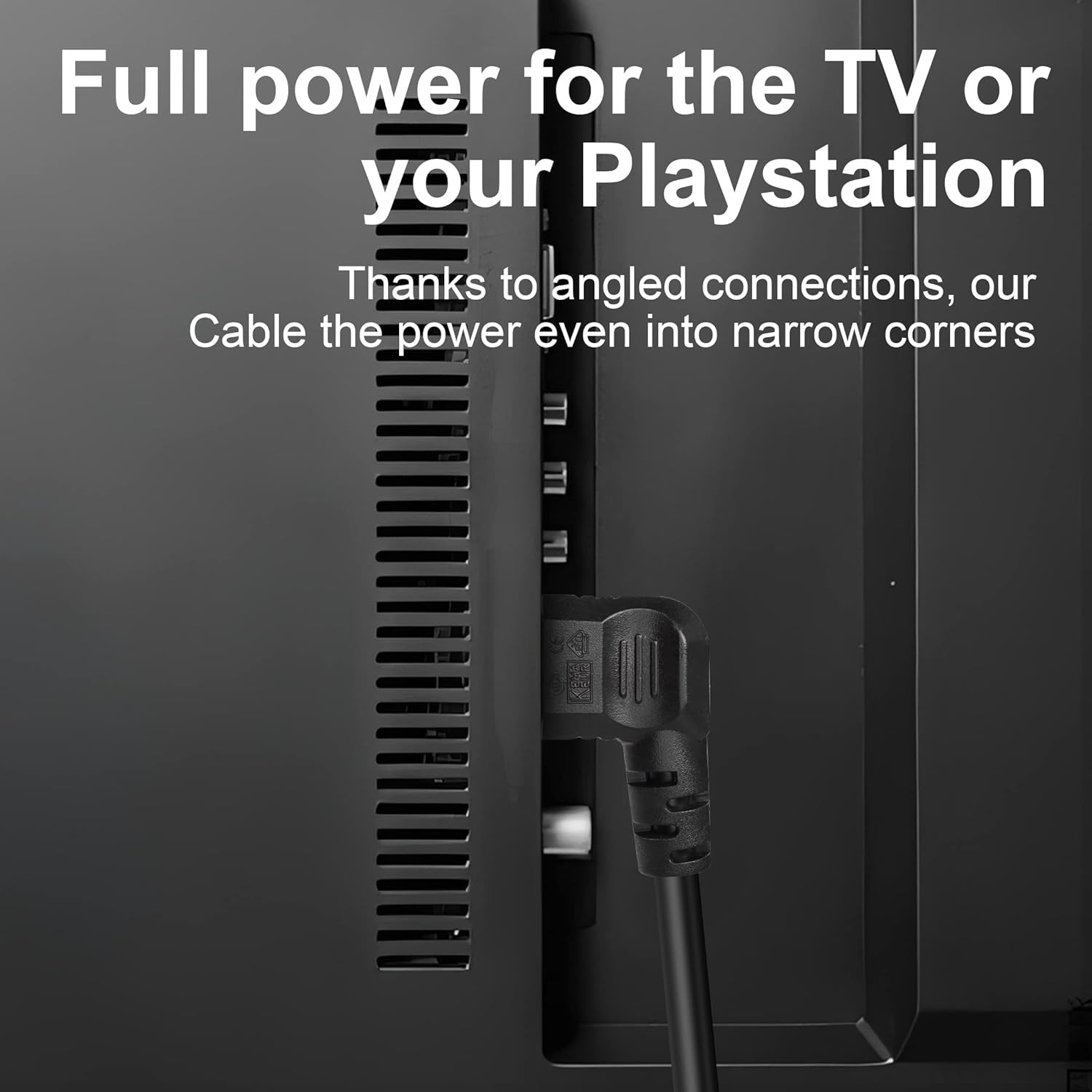 Panel Mount C14 to 90 Degree C5 PDU Power Supply Cable YACSEJAO IEC 320 C14 Male