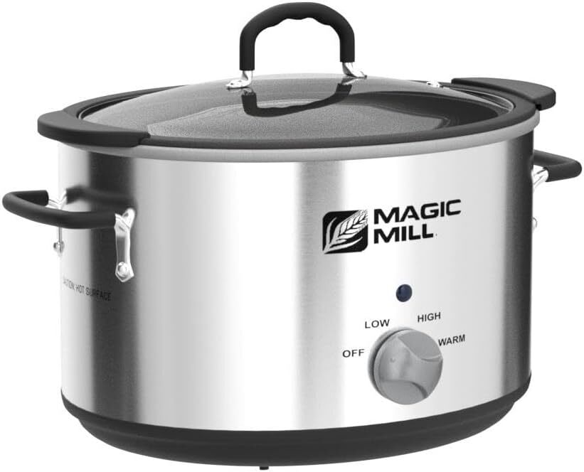 NEW 10 Quart Slow Cooker With Metal Searing Pot & Transparent Tempered