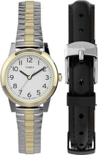 Timex Women's Essex Avenue 25mm Watch Box Set with leather strap