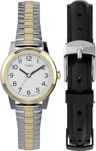 Timex Women's Essex Avenue 25mm Watch Box Set with leather strap - Picture 1 of 5