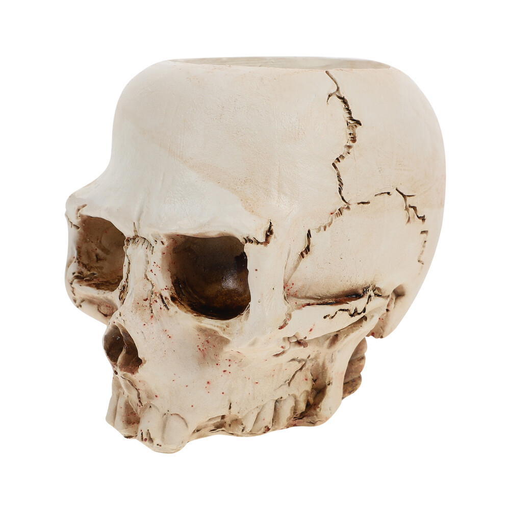 Face Skull Resin Planter Stable Structure Flower Pot Practical