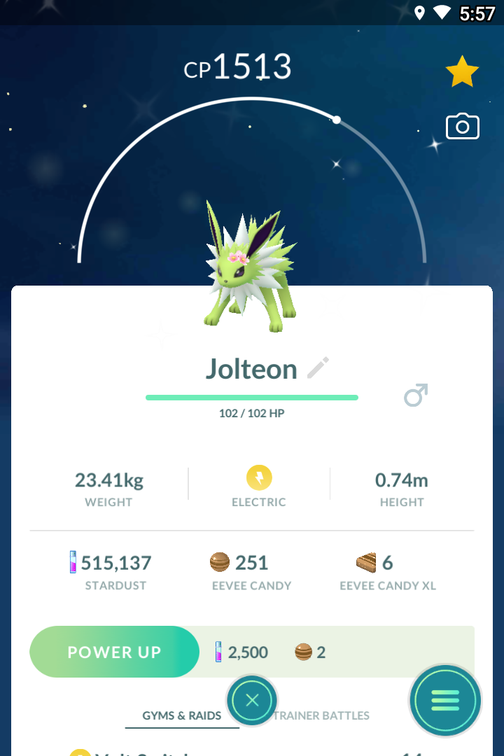 Shiny Eevee adorned with cherry blossoms & Evolution Trade 20kdust